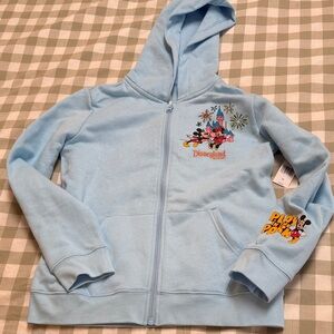 Disney Kids' Light Blue Mickey & Friends Zip Hoodie